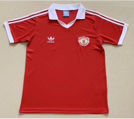 Manchester United 80/82 Home Red Soccer Jersey